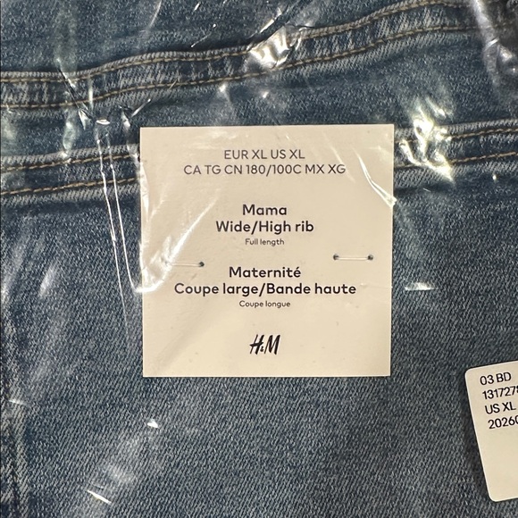NWT • H&M Mama Wide/High rib Maternity Jean (Full Length) - Picture 3 of 10